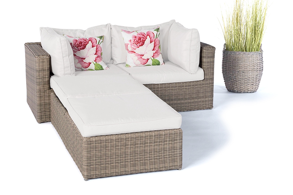 2er Lounge Santa Cruz natural Überzug beige