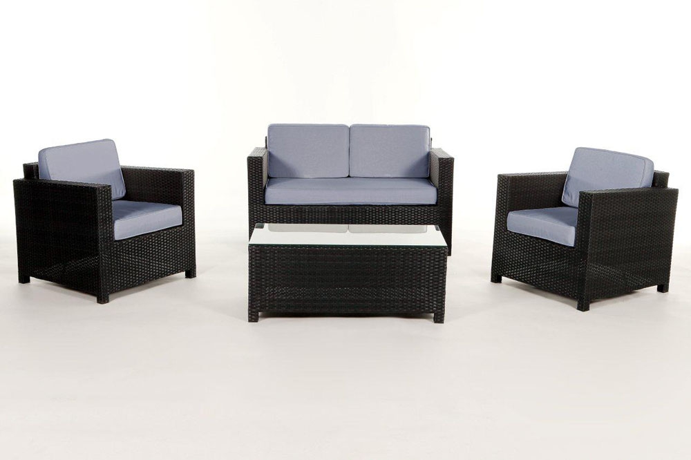 Polsterbezug für Rattan Lounge Summertime blue