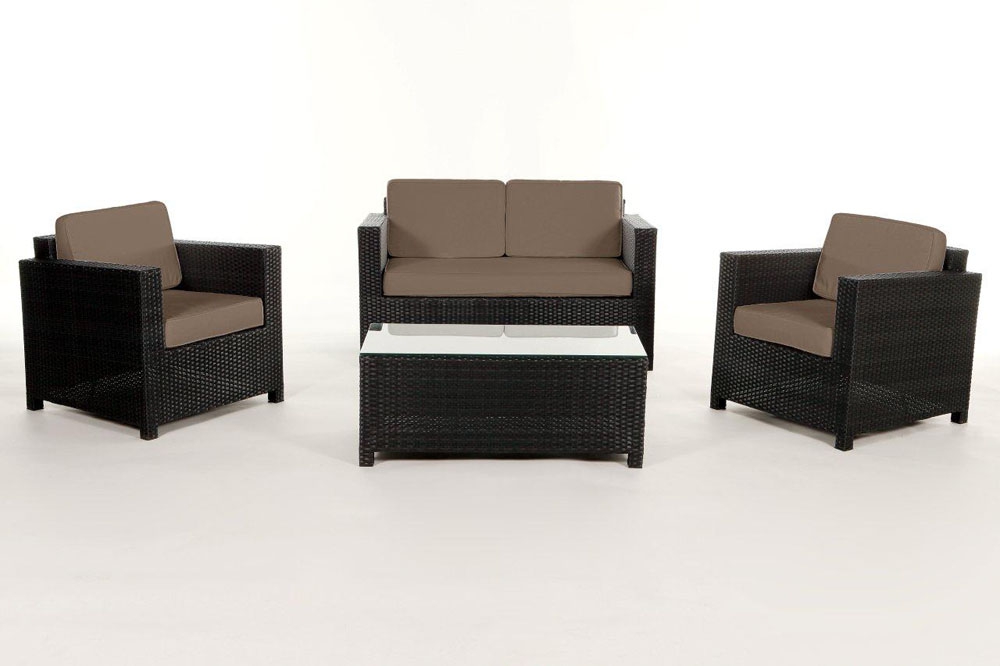 Polsterbezug für Rattan Lounge Summertime sand brown
