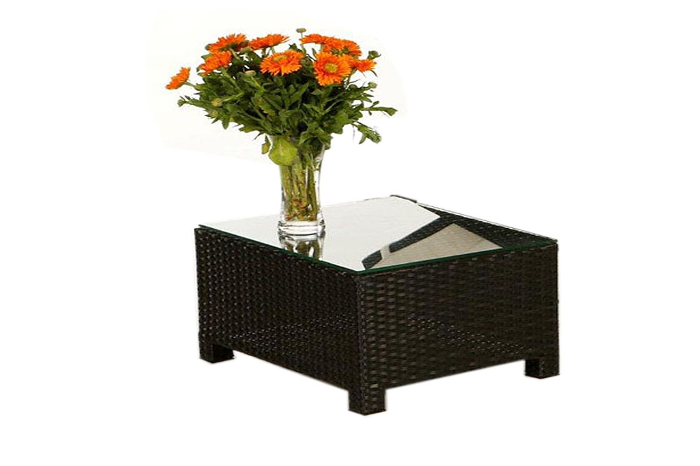 Beistelltisch für Rattan Liege Florentina black
