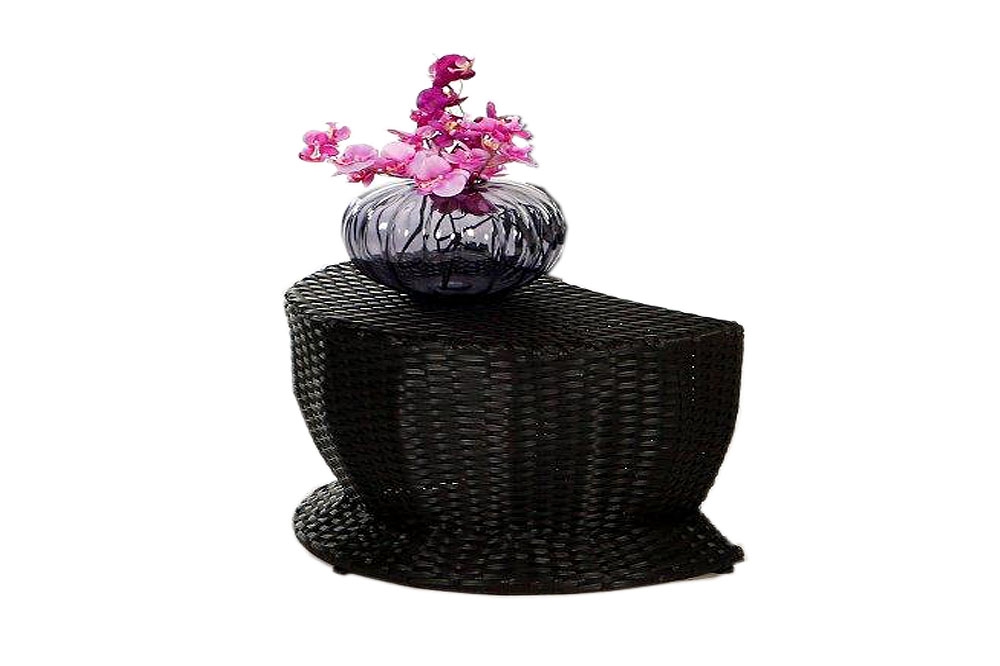 Beistellhocker für Rattan Liege Florentina black