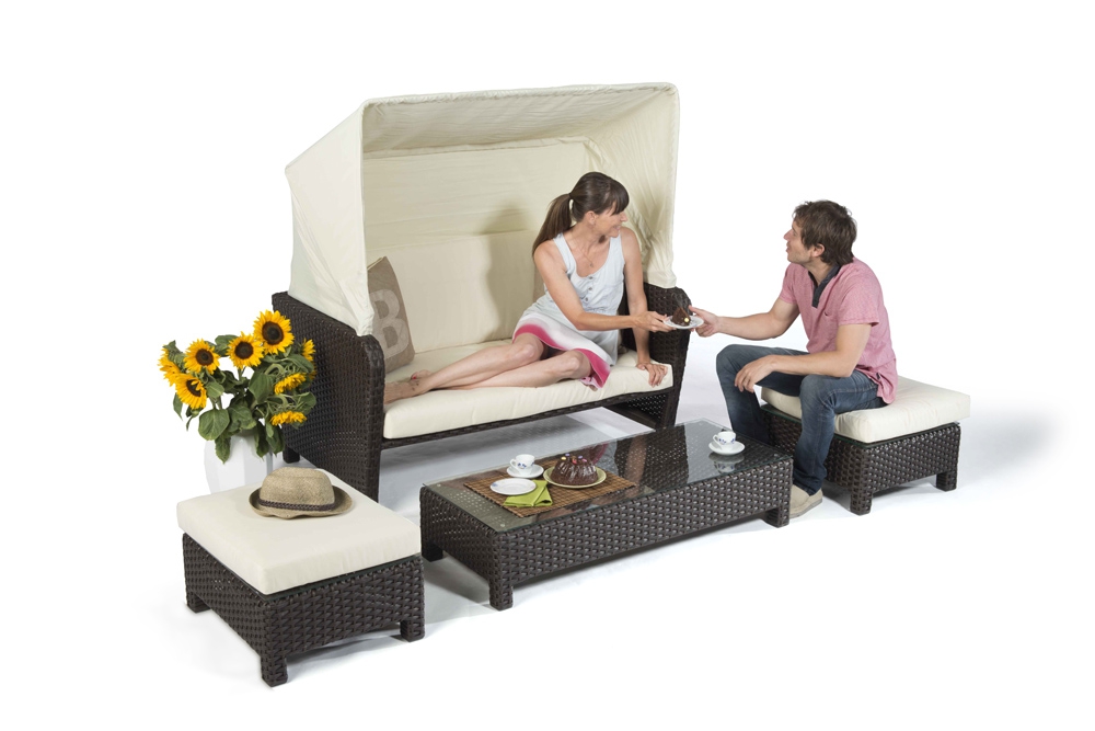 Rattan Sunchair Binz brown
