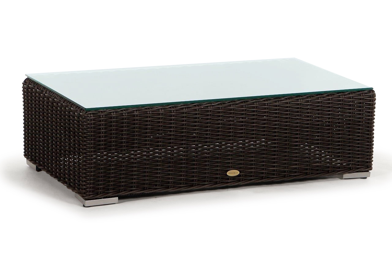 Rattan Lounge Allegra, Glasplatte für Bank