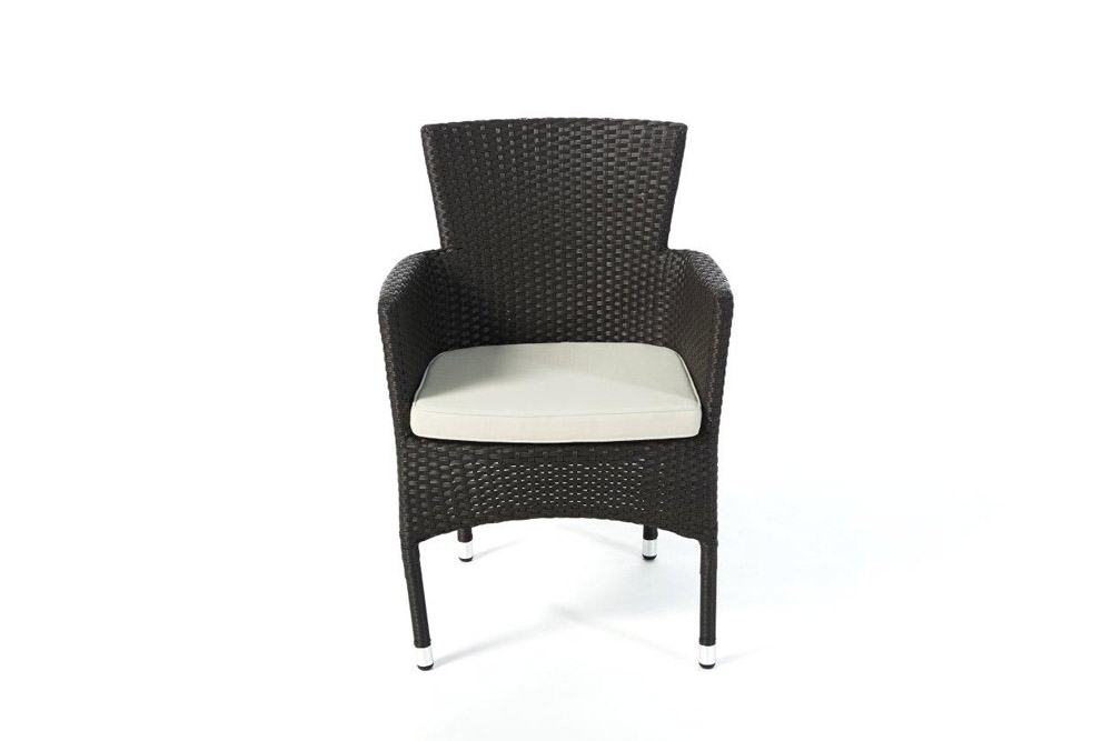 Boston Rattan Stuhl stapelbar dark brown
