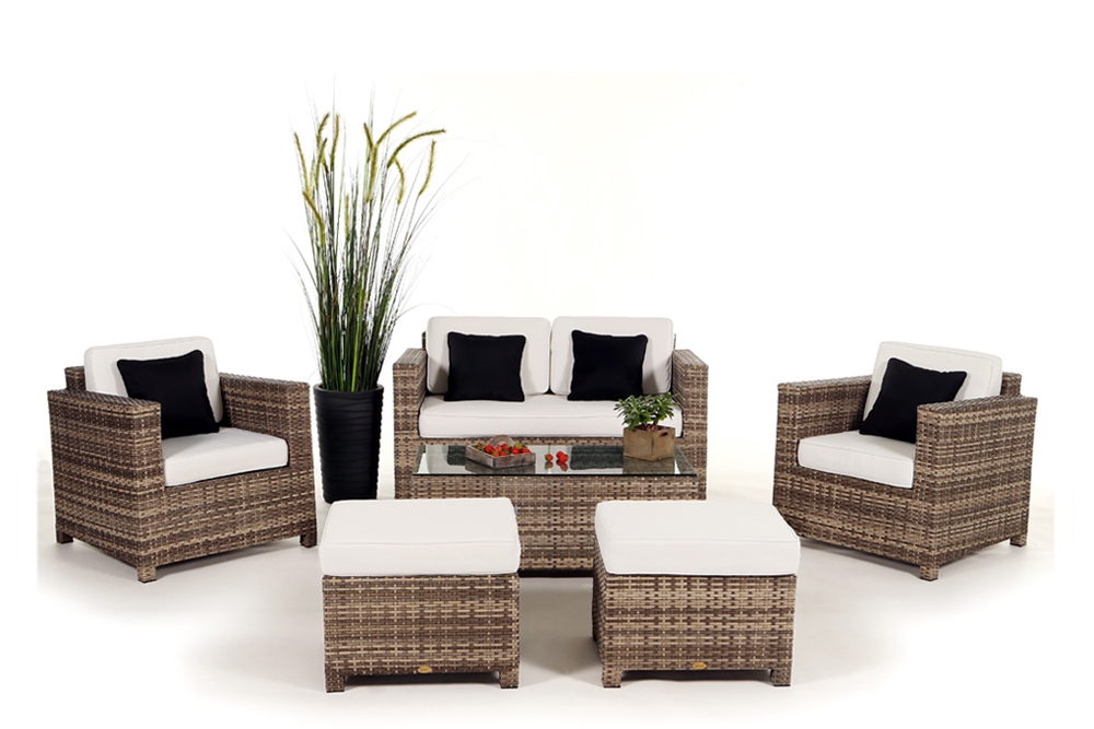 Rattan Gartenmöbel Lounge Diamond Natural