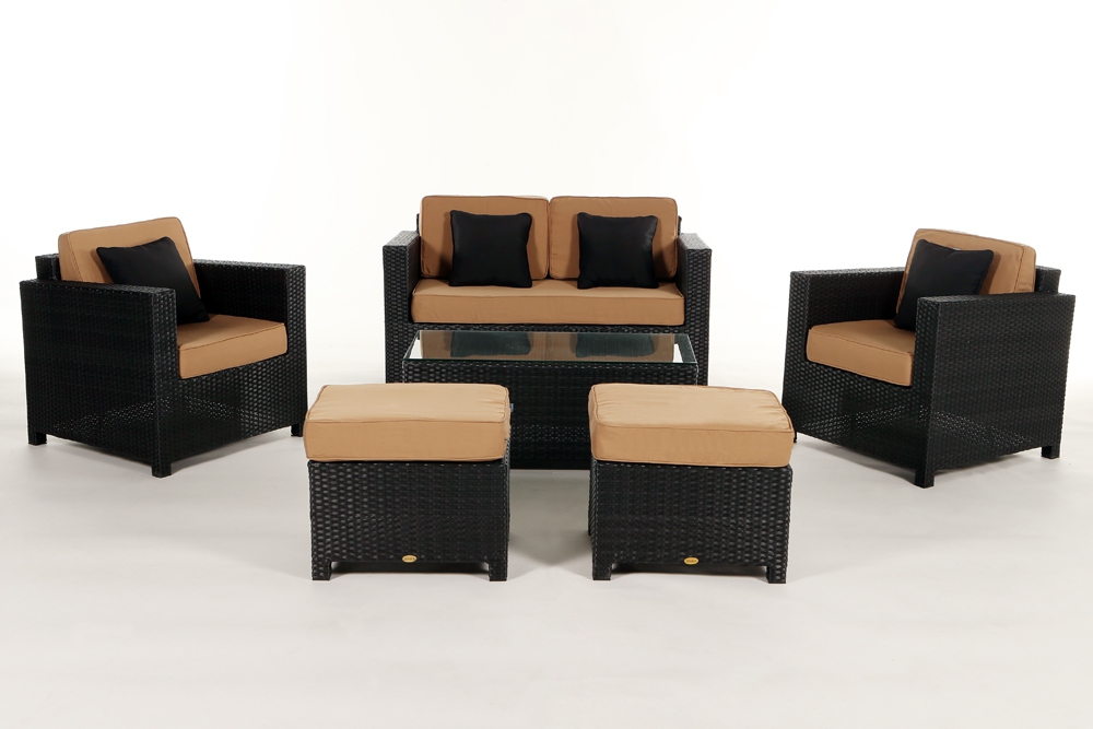 Polsterbezug für Rattan Lounge Diamond caramel