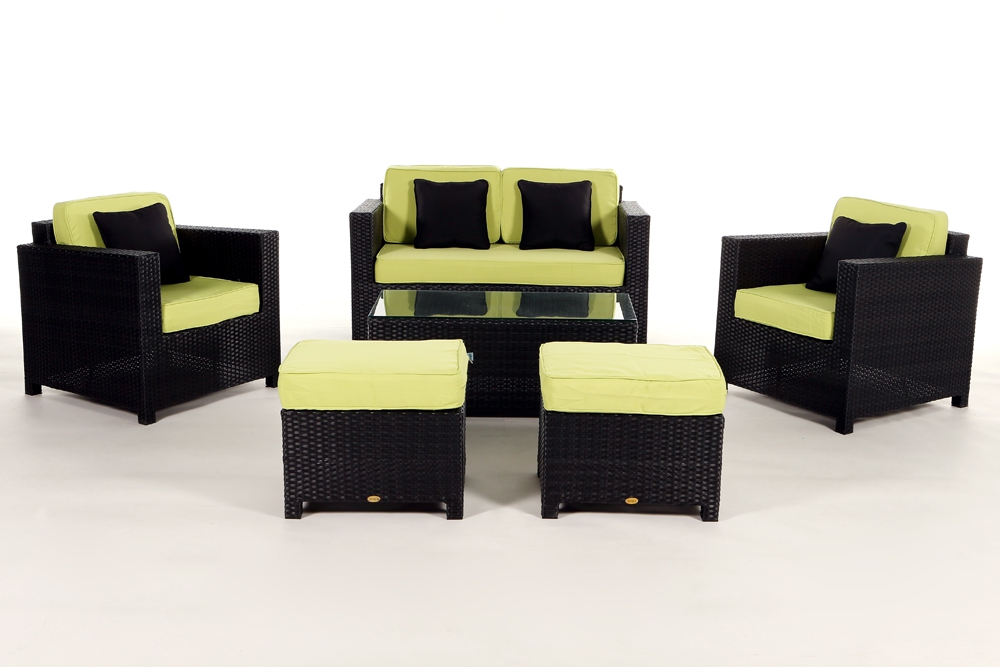 Polsterbezug für Rattan Lounge Diamond green