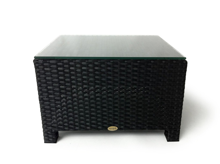 Glasplatte für Hocker der Diamond Rattan Lounge
