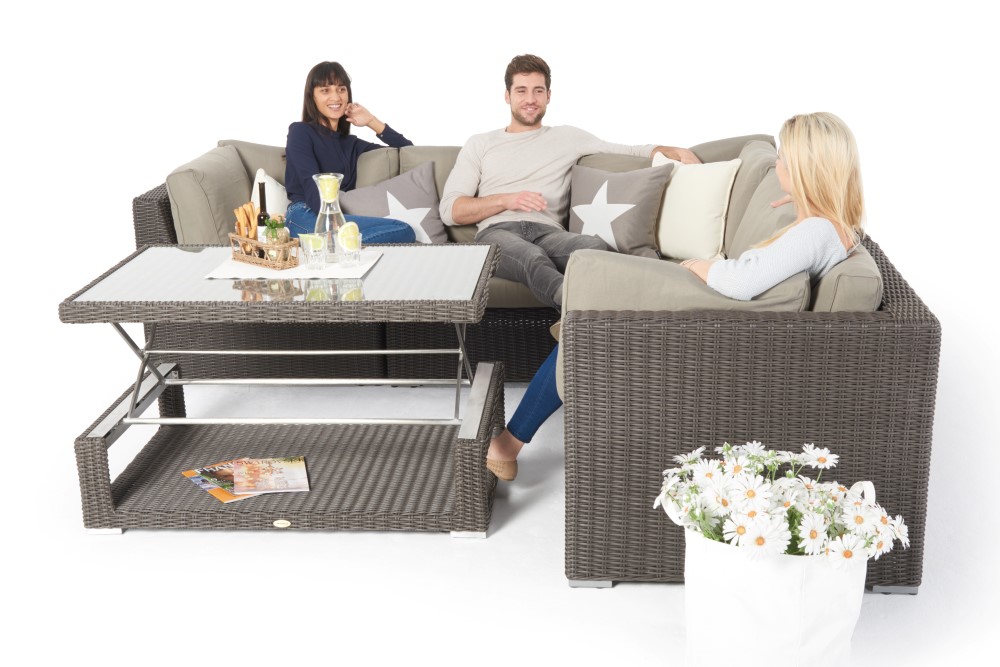 Gartenset Crystel XL Lounge braun