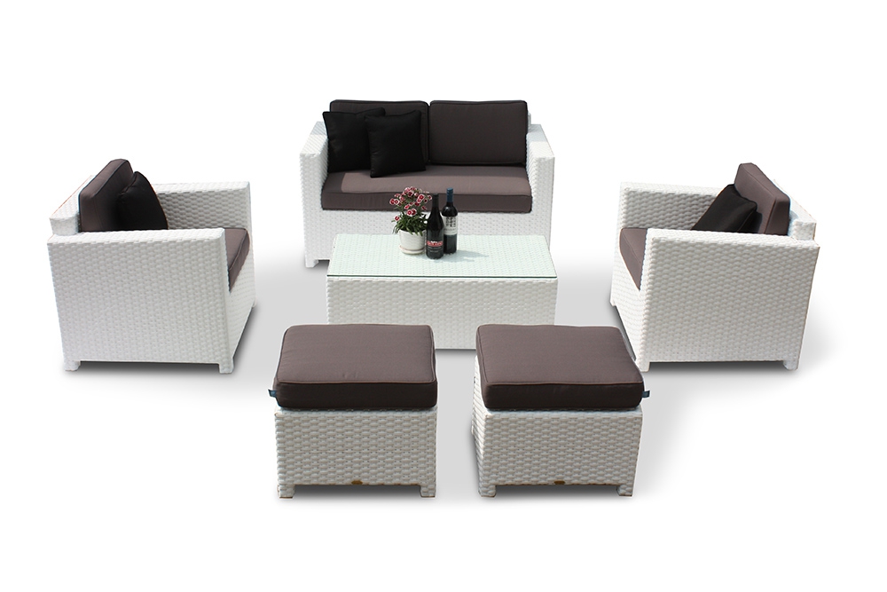 Gartensitzmöbel Lounge Diamond weiss