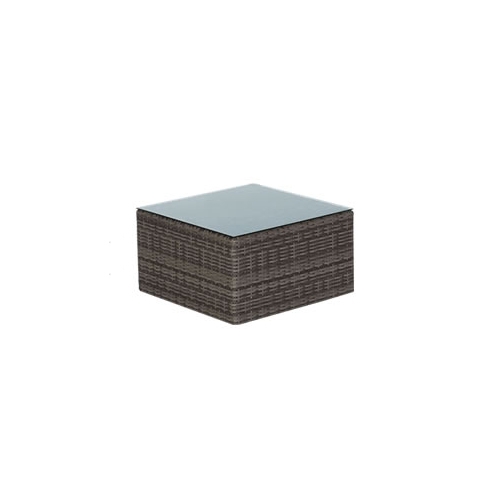 Glasplatte für Rattan Hocker der Bahia Lounge