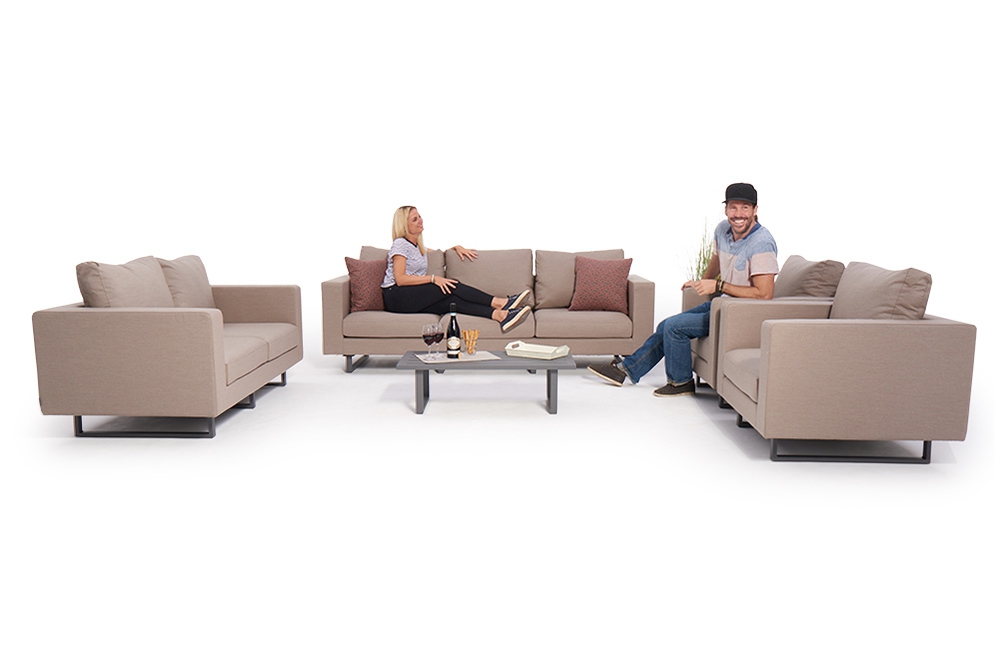 grosse outdoor lounge carpe diem sandbraun wetterfest