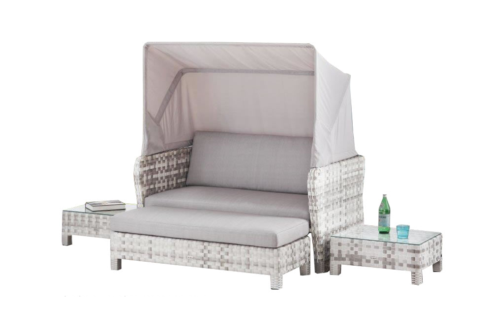 Glasplatten Set für Bank Sunchair Binz white