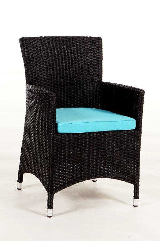 Polsterbezug für Rattan Stuhl Victoria aqua