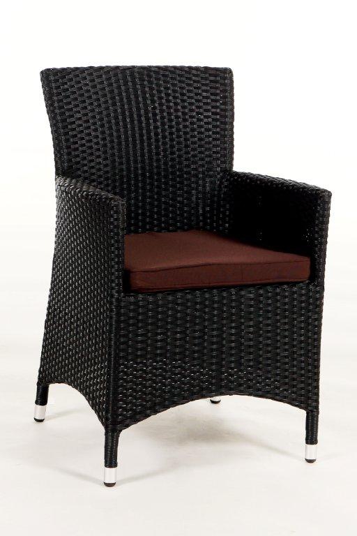 Polsterbezug für Rattan Stuhl Victoria braun