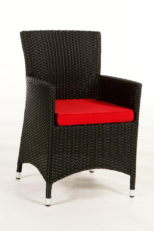 Polsterbezug für Rattan Stuhl Victoria red