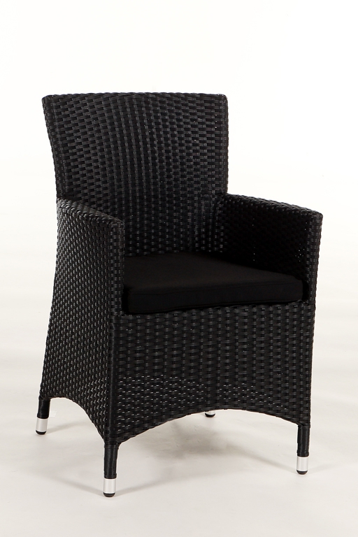 Polsterbezug für Rattan Stuhl Victoria black