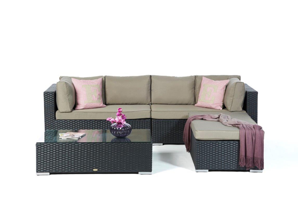 Polsterbezug für Rattan Lounge Padova sand brown
