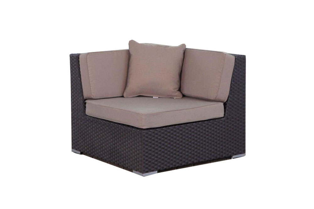 Eckteil Panama Rattan Lounge braun