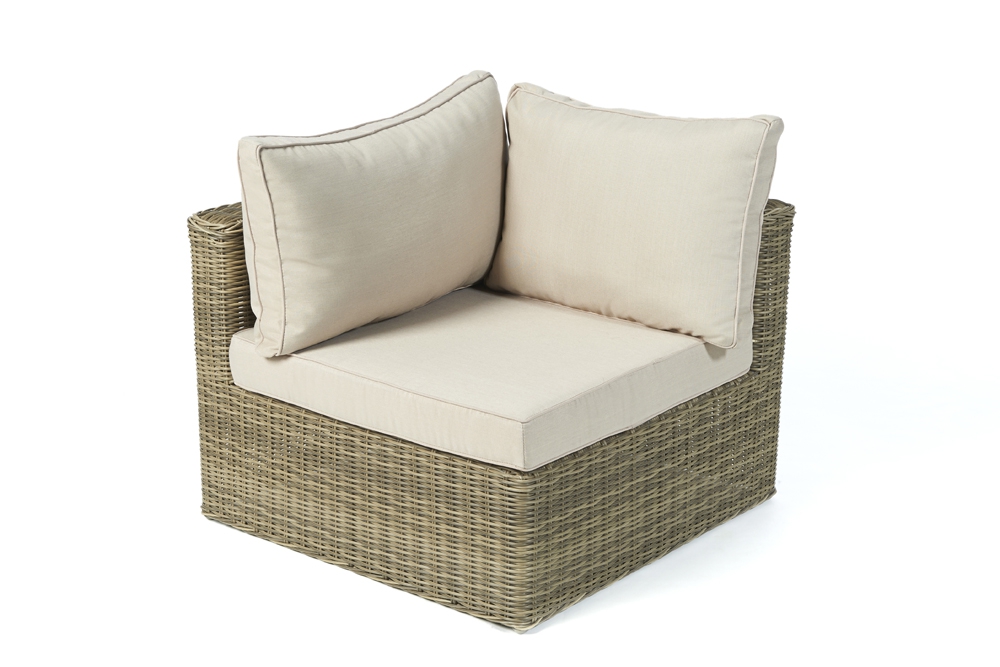 rattan gartenmoebel eckteil good times natural round