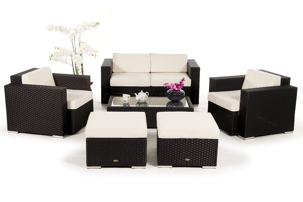 Rattan Gartenmobel Burlington braun