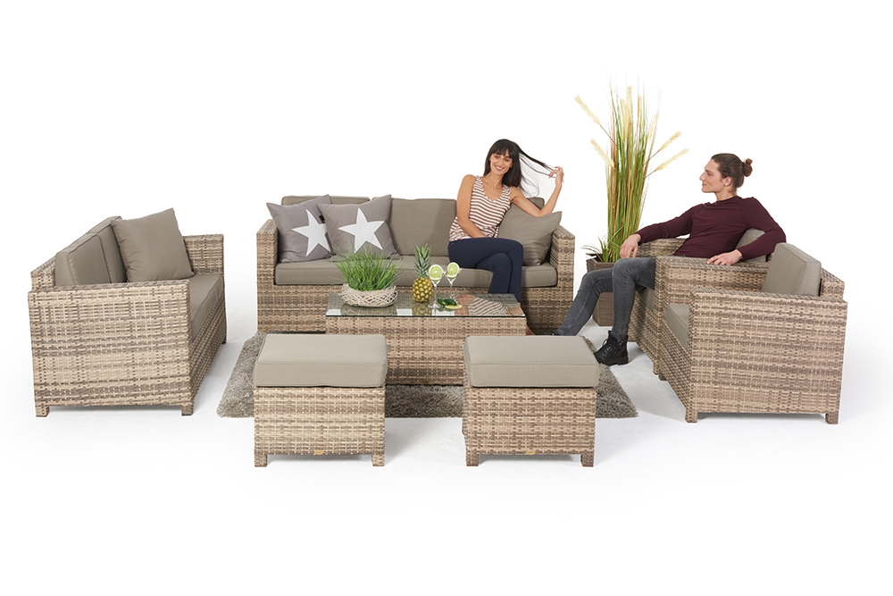 rattan gartenset momoko lounge special natural
