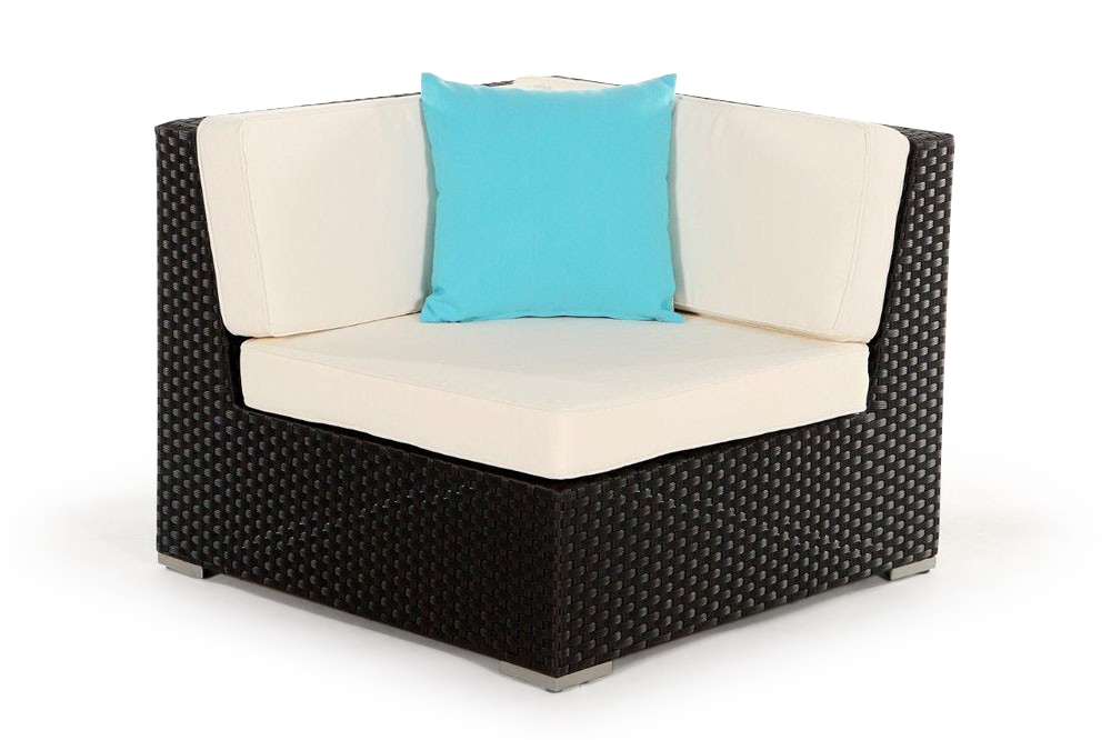 Rattan Lounge: Zierkissen aqua