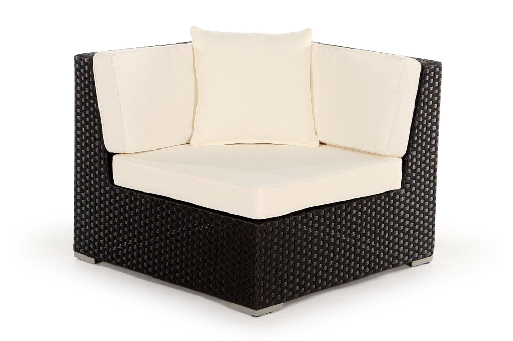 Rattan Lounge: Zierkissen beige