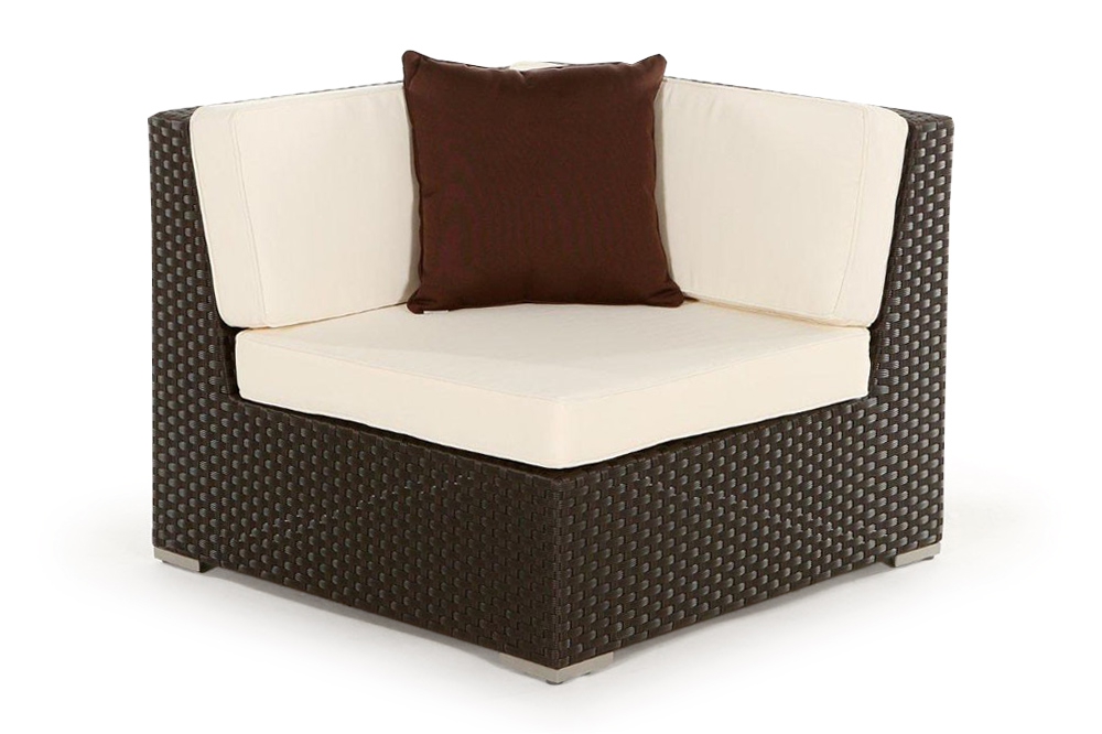 Rattan Lounge: Zierkissen brown