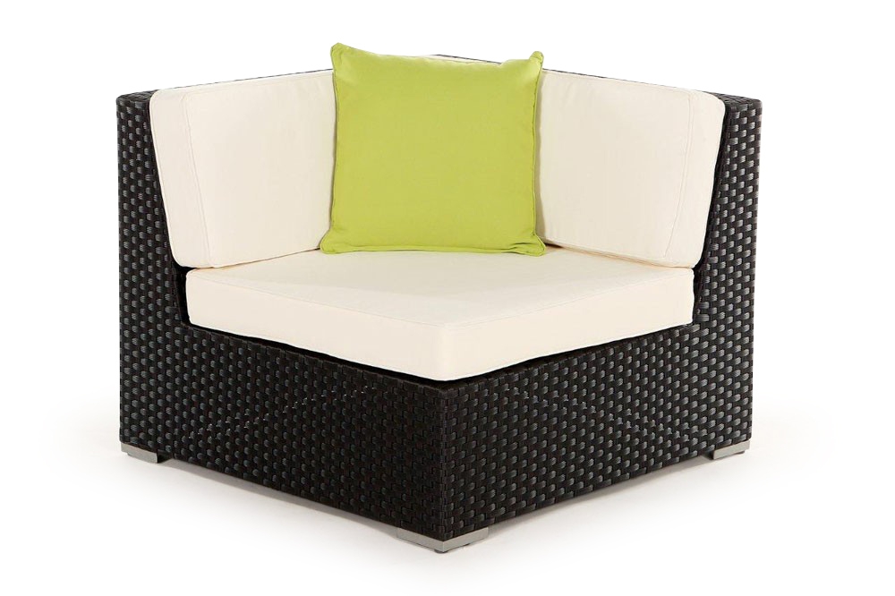 Rattan Lounge: Zierkissen green