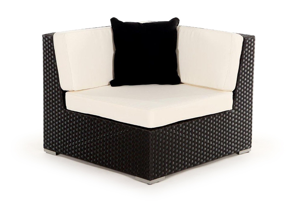 Rattan Lounge: Zierkissen black