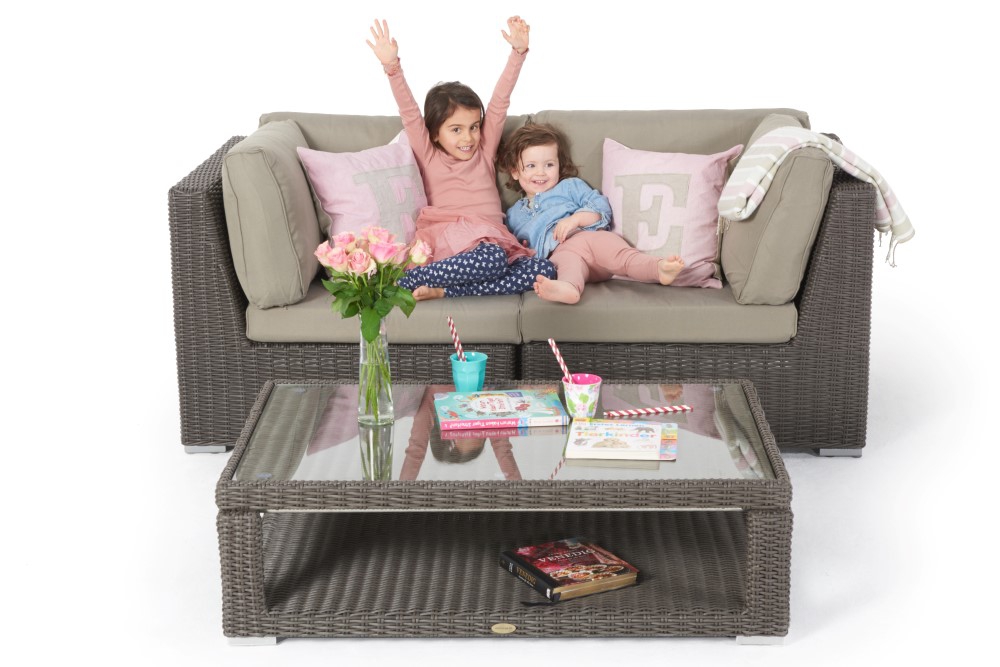 Rattan Lounge Outdoor Louise braun Gartenmöbel