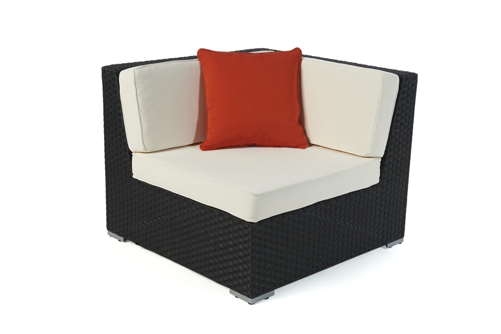 Rattan Lounge: Zierkissen orange