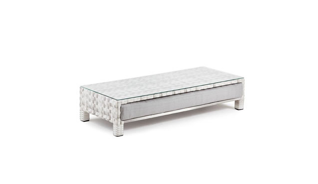 Glasplatte für Bank Sunchair Binz white