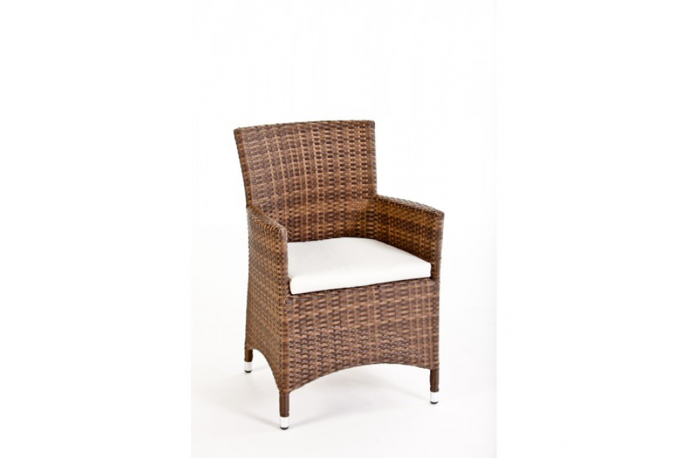 rattan stuhl victoria mix braun
