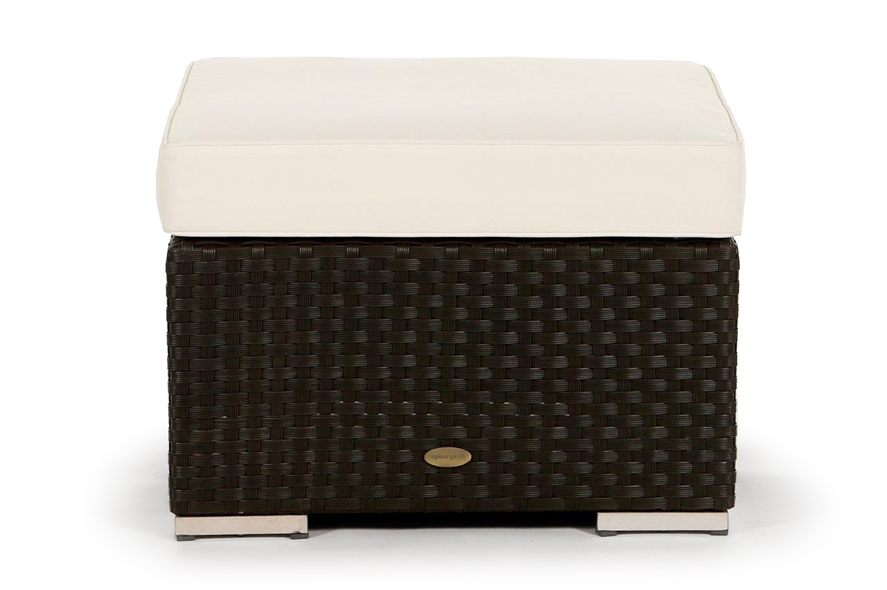 Rattan Lounge Casablanca Fusshocker brown