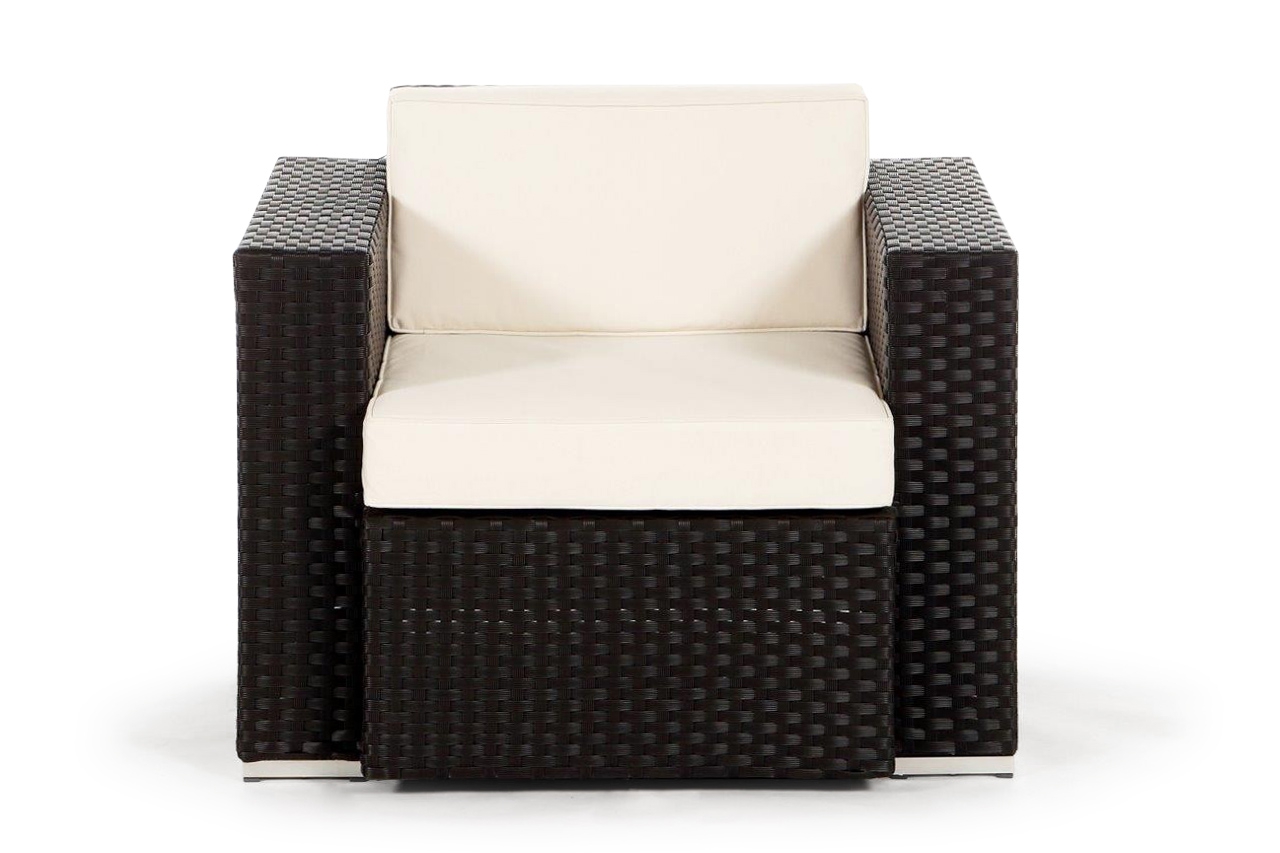 Rattan Lounge Sessel Casablanca brown