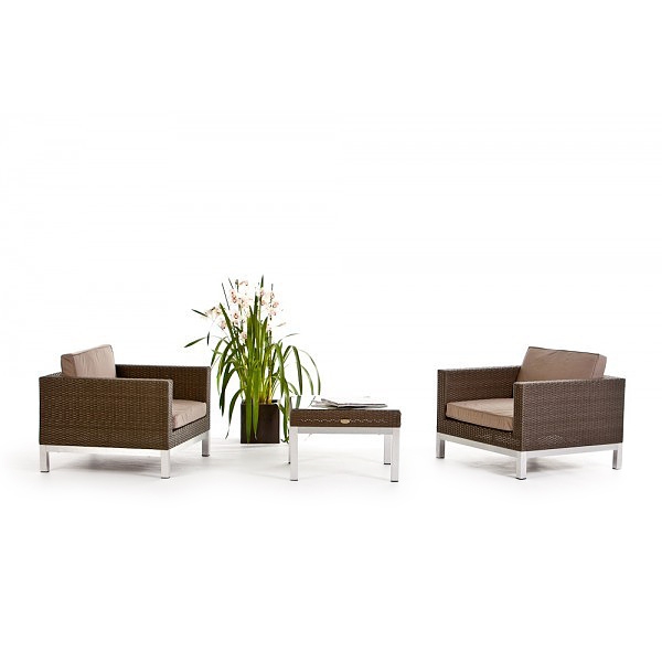 Überzug sandbraun für Cordoba Rattan Lounge