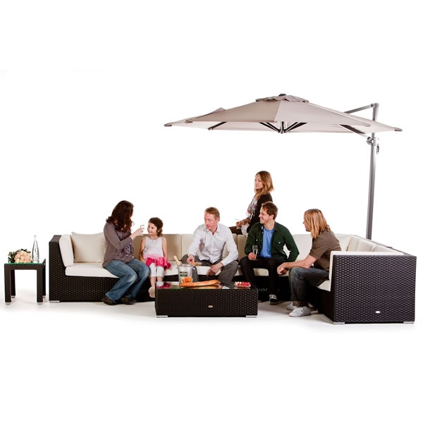 Grosse Rattan Lounge Panama
