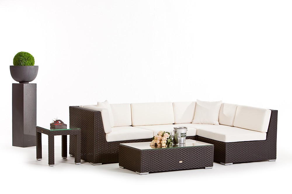 Rattan Sitzgruppe Sabanitas black