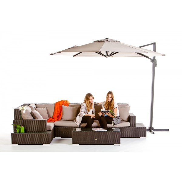 Rattan Lounge Sandman brown