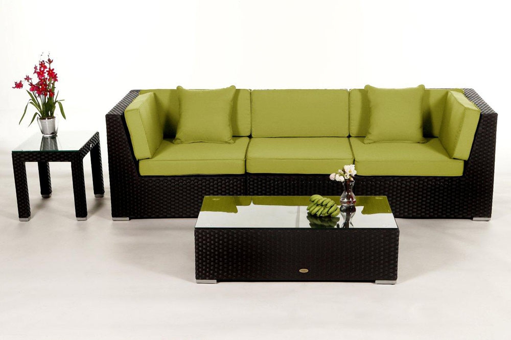 Überzug grün für Las Lomas Rattan Gartenmöbel
