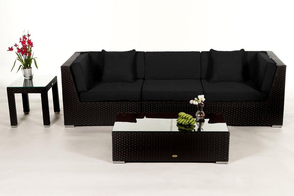 Überzug schwarz für Las Lomas Rattan Gartenmöbel