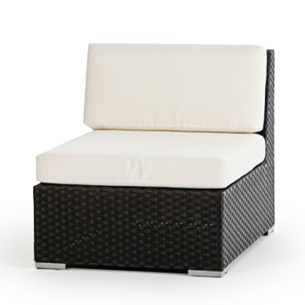 Mittelteil Panama Rattan Lounge schwarz