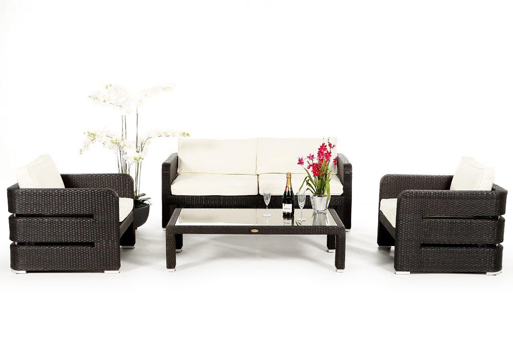 Überzug beige für Upper Class Rattan Lounge