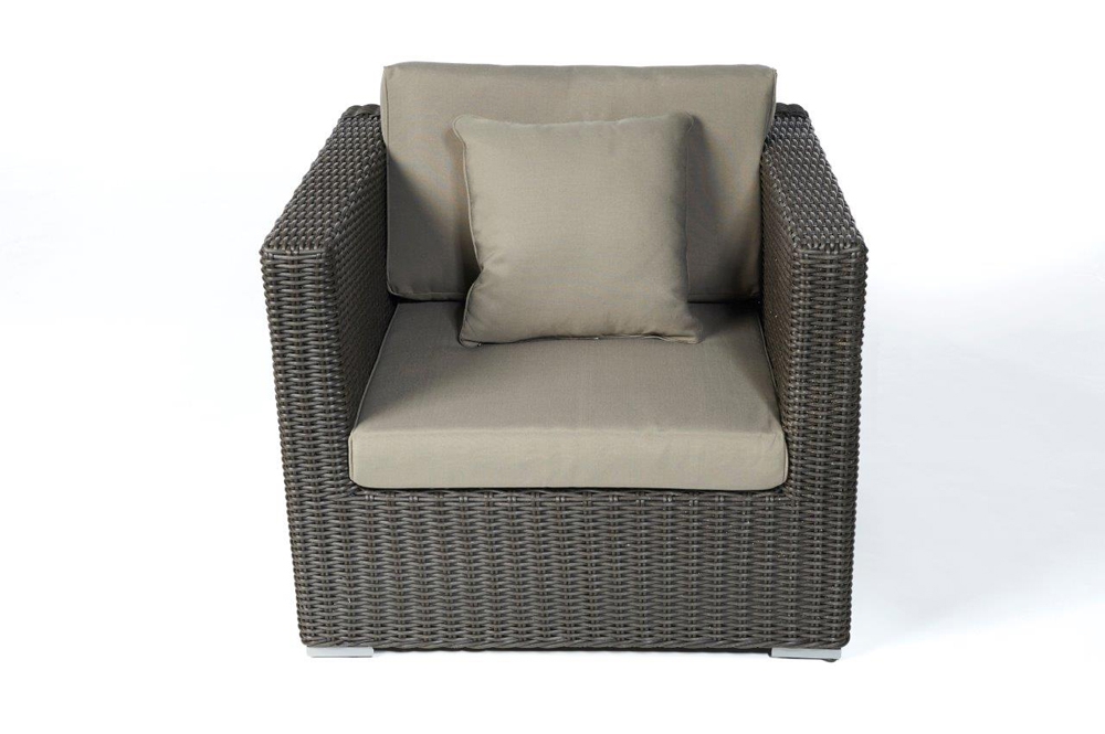 Rattan Lounge Sessel Allegra brown
