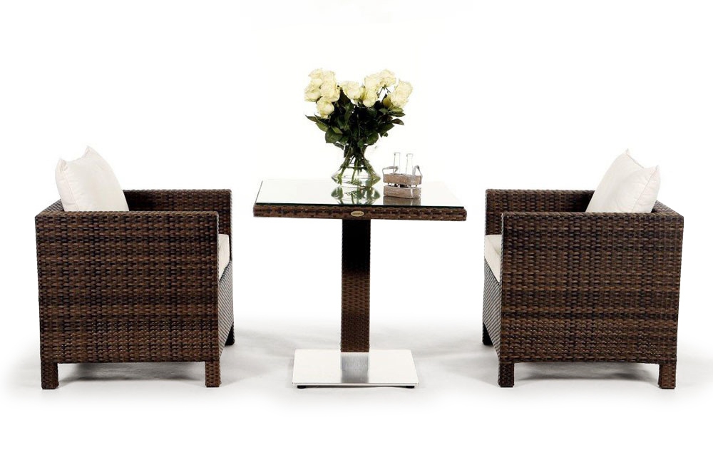 Rattan Tisch Set Cefilo mixed brown