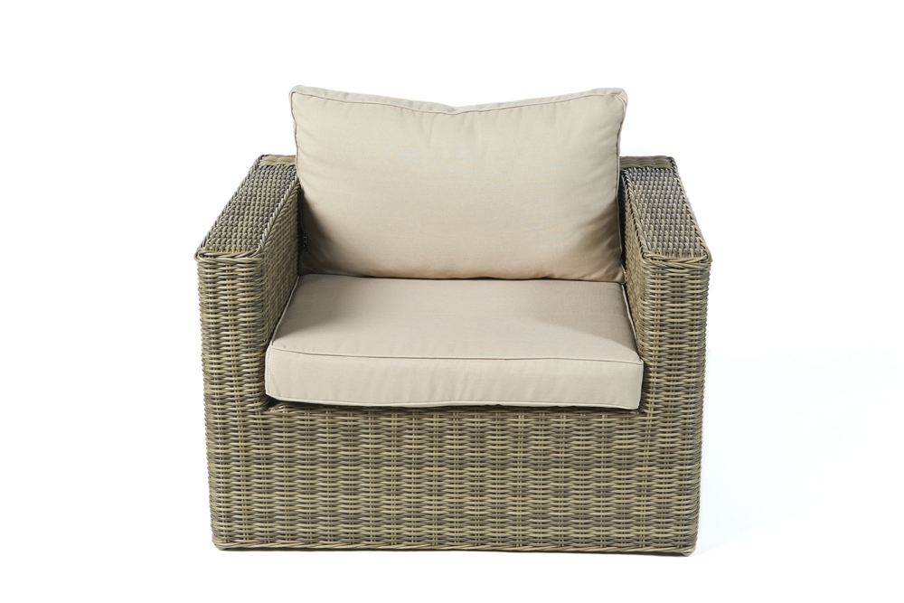 Rattan Lounge Sessel Good Times natural round