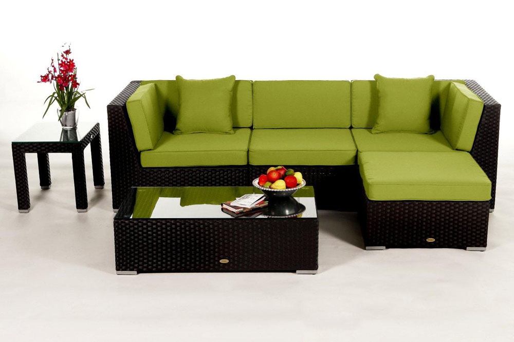 San Miguelito Ratta Lounge, Überzug Set green