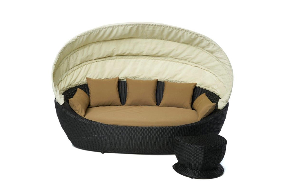 Polsterbezug Sandbraun für Rattan Lounge Summerdream 